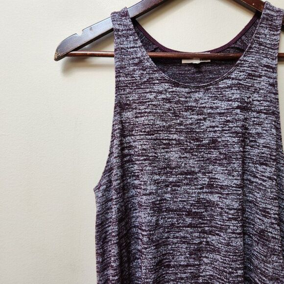 🌻Aritzia Wilfred Free jersey knit tank top / burgundy/grey - Picture 3 of 5